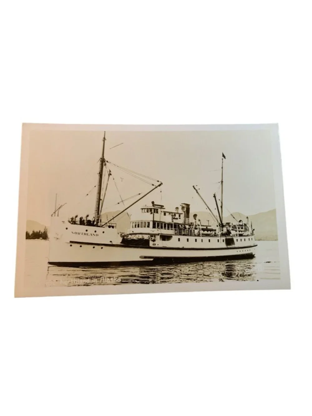 SS Northland Alaska RPPC Steamer Ship Tongass Narrows Photo Postcard